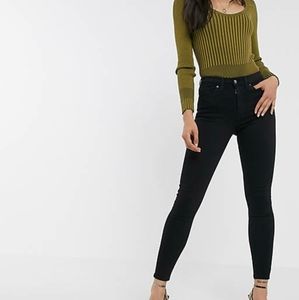 Topshop Petite Moto Jamie Jeans